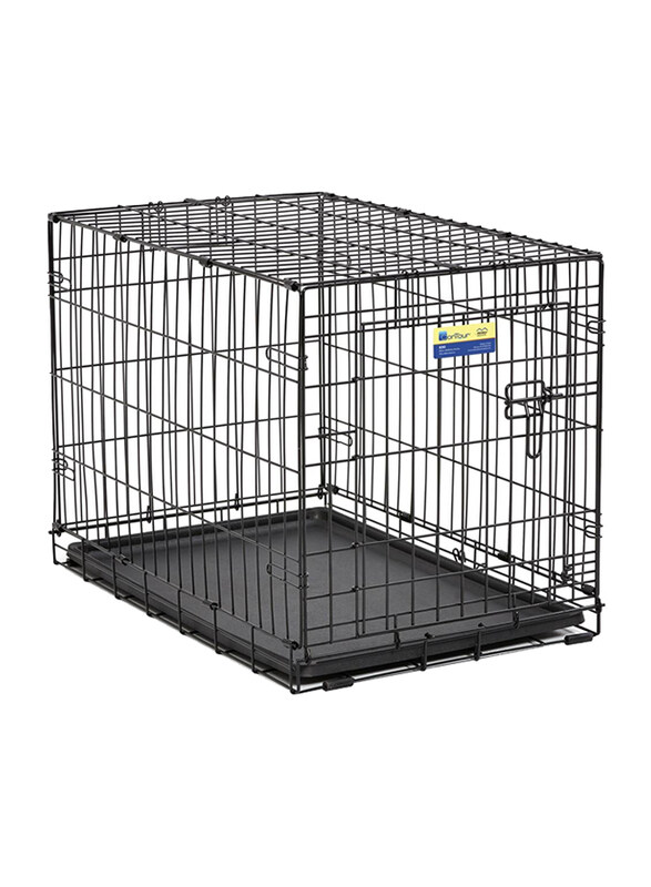 

Midwest Contour 1-Door Crate for Dog, 18inch, Black