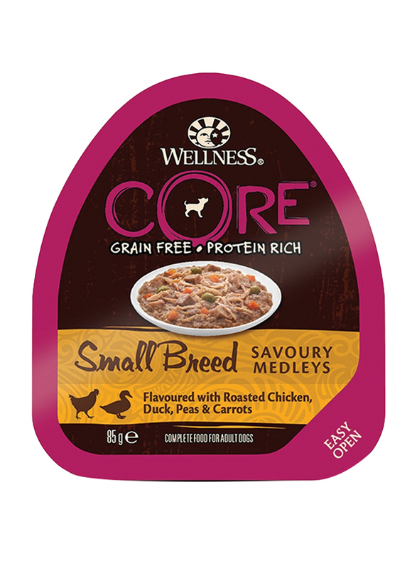 Wellness Core Small Breed Savoury Medleys Roast Chicken & Duck Dog Dry Food, 85g