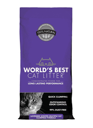 World's Best Cat Litter Lavender Scented Multiple Cat Clumping Formula, 8 Lbs, Violet