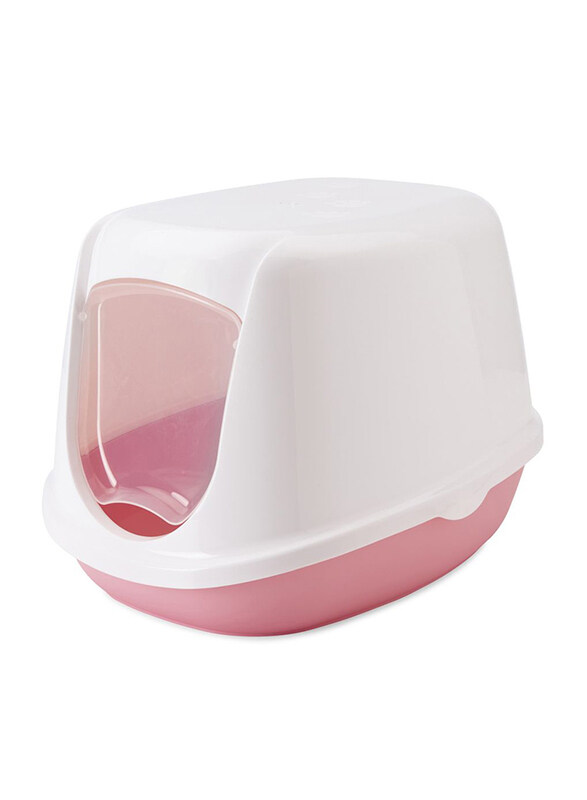

Beeztees Kit Lit Pan Duchesse Cat Litter, 44 x 35 x 32cm, Pink/White