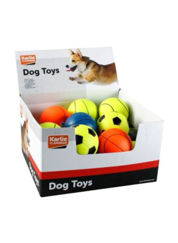 Karlie Neon Dog Toy Balls, 6cm, Assorted Colours
