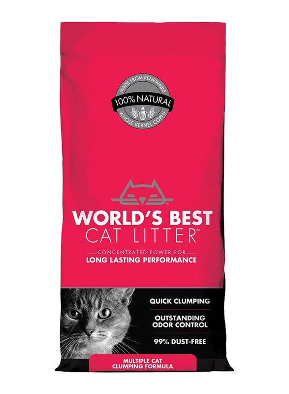 

World's Best Cat Litter Multiple Cat Clumping Formula, 8 Lbs, Red