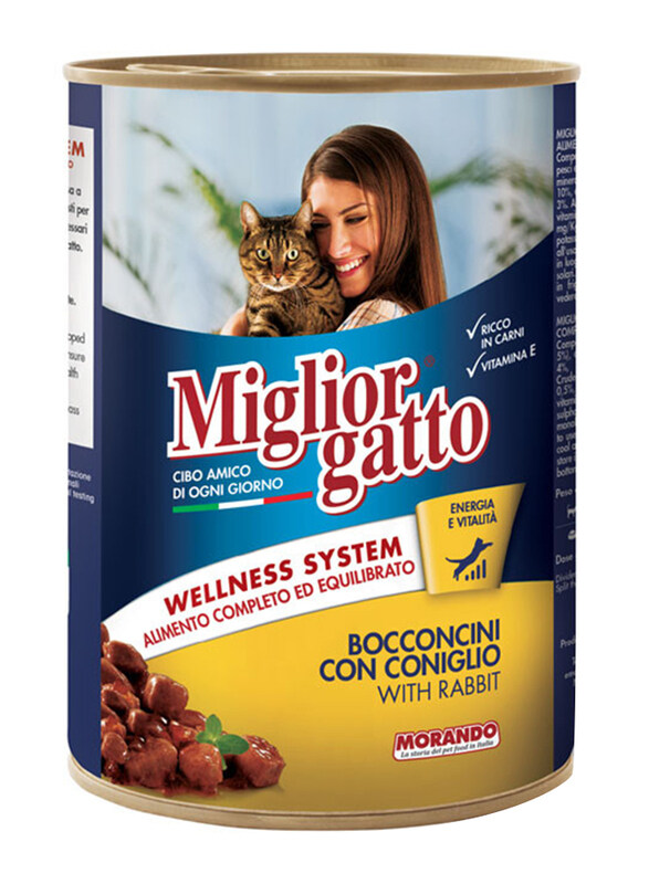 

Miglior Gatto Chunks Rabbit Cat Wet Food, 405g