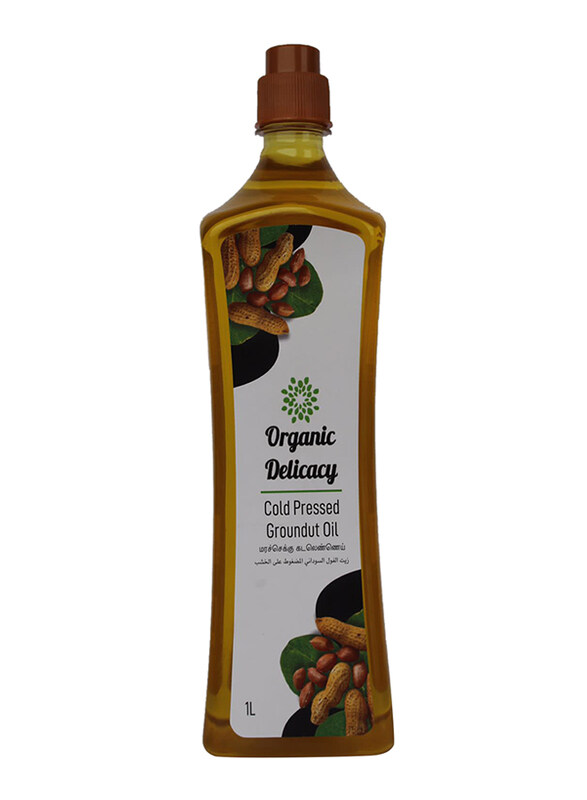 Organic Delicacy Cold Pressed Ground Nut Oil, 1L