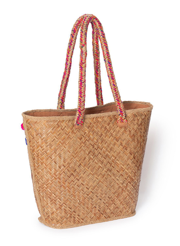 Couturelabs Odina Large Shopper Bag for Women, Brown