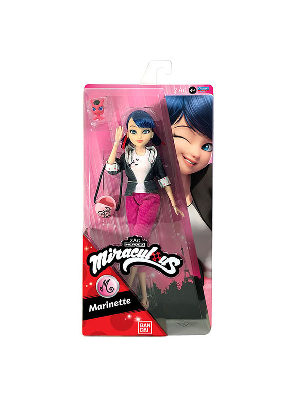 Miraculous Heroez Fashion Doll Marinette Toy, Ages 4+