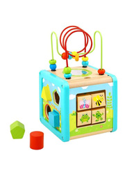 Tooky Toy Wooden Play Cube for Kids, Ages 3+