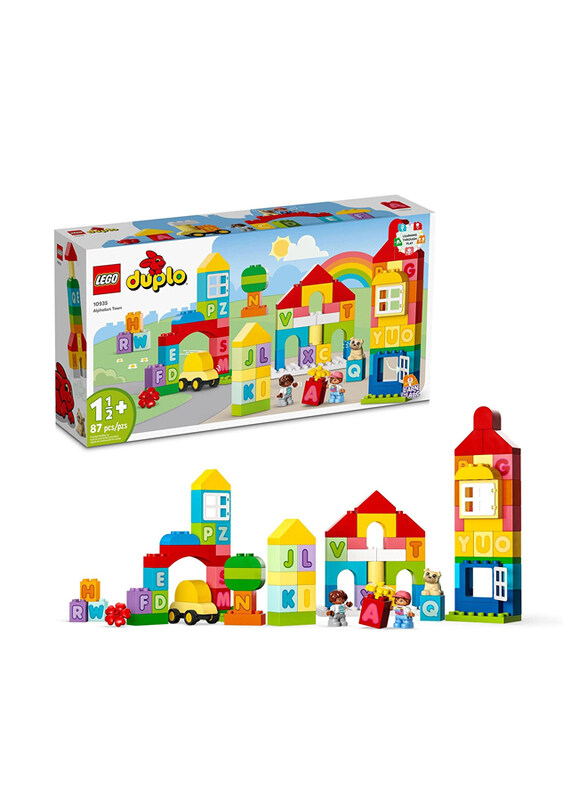 

Lego Duplo Classic 10935 Alphabet Town Building Stacking Block Set, 87 Pieces, Ages 18+ Months