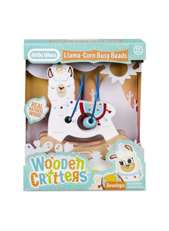 Little Tikes Wooden Critters Busy Beads Unicorn Design May Vary, Ages 0+