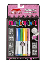 Melissa & Doug Magic Velvet Butterfly Coloring Pad, Ages 5+