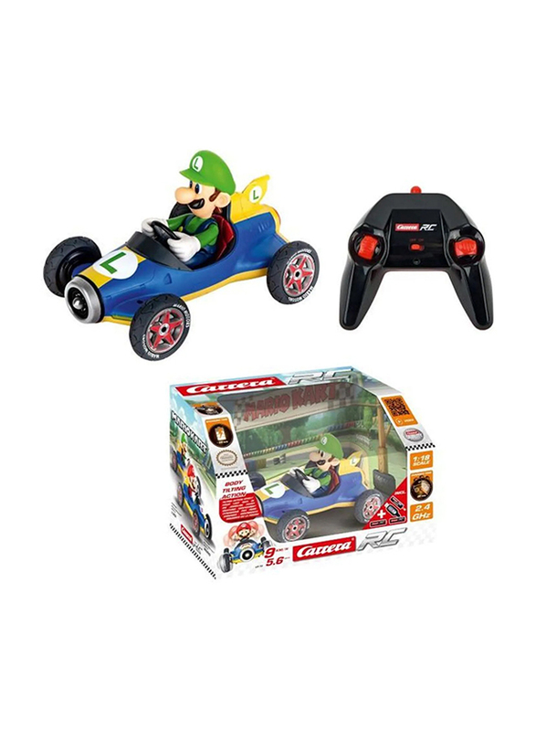 Carrera Remote Controlled Mario Kart Mach 8 Luigi 1:18 Scale, Multicolour, Ages 6+