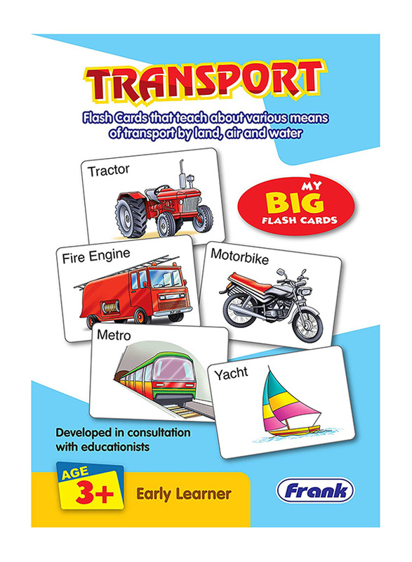 Frank Transport Flash Puzzle Cards for Kids, 27 Pieces, Ages 3+