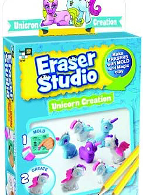 

Amav Toys Make Your Own Unicorn Erasers Clay Craft Kit, Ages 8+