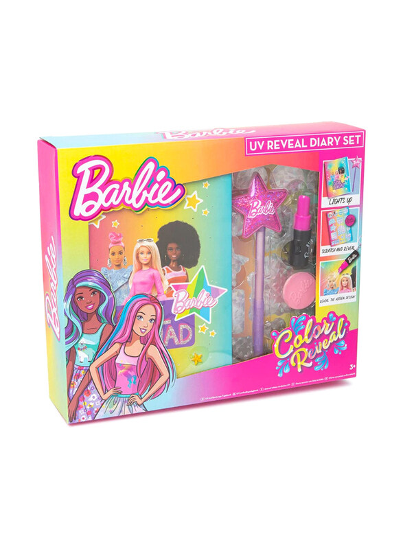 

Barbie UV Reveal/ Light Up Diary Set, Ages 3+, Multicolour