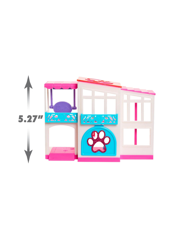 Barbie Pets Dreamhouse 2-Sided Playset, 10 Pieces, Ages 3+