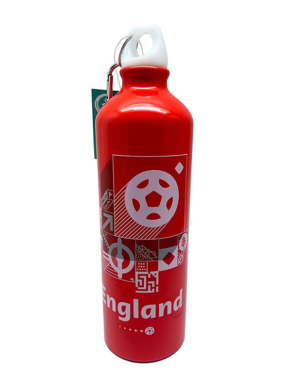 

FIFA 22 - Country England Aluminium Water Bottle with Ring, 750ml, Multicolour