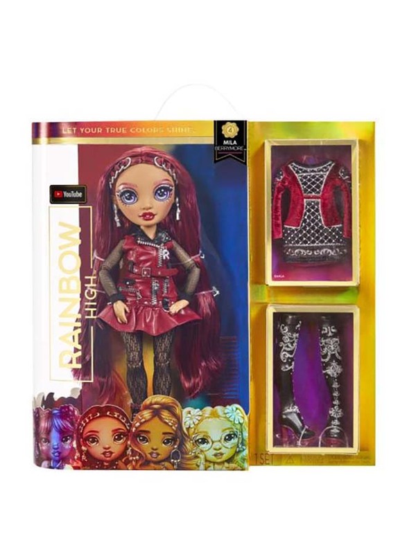 Rainbow High Fashion Doll S4 Mila Berrymore/Burgundy, For Ages, 3+ Years