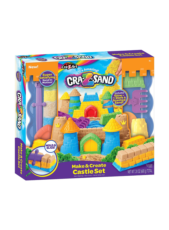 Cra-Z-Sand Make & Create Castle Set, 7 Pieces, Ages 4+