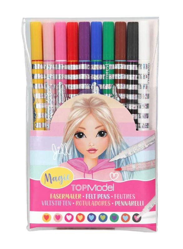 Top Model Magic Double Marker, 10 Pieces, Multicolour