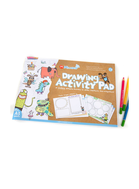 Micador Jr. Drawing Activity A3 Pad, Ages 2+