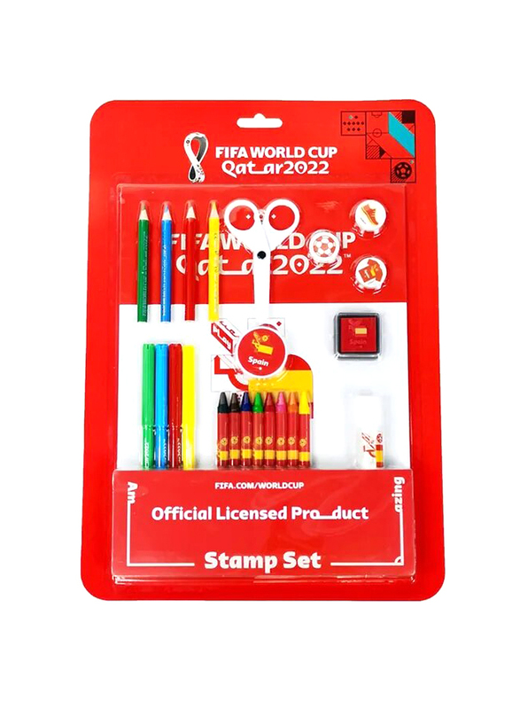 Fifa 2022 Stamp & Colour Set for Spain, For Ages 3+