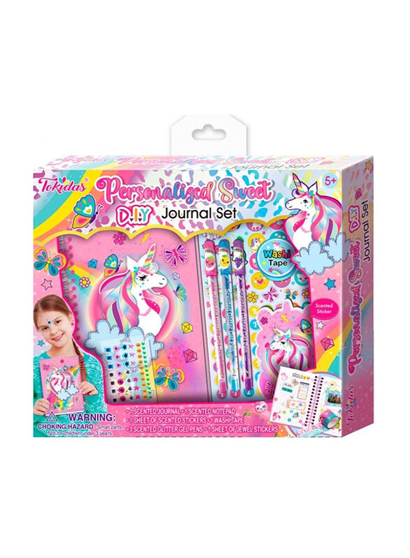 

Tokidas Personalized Sweet D.I.Y Journal Set, Ages 5+, Multicolour