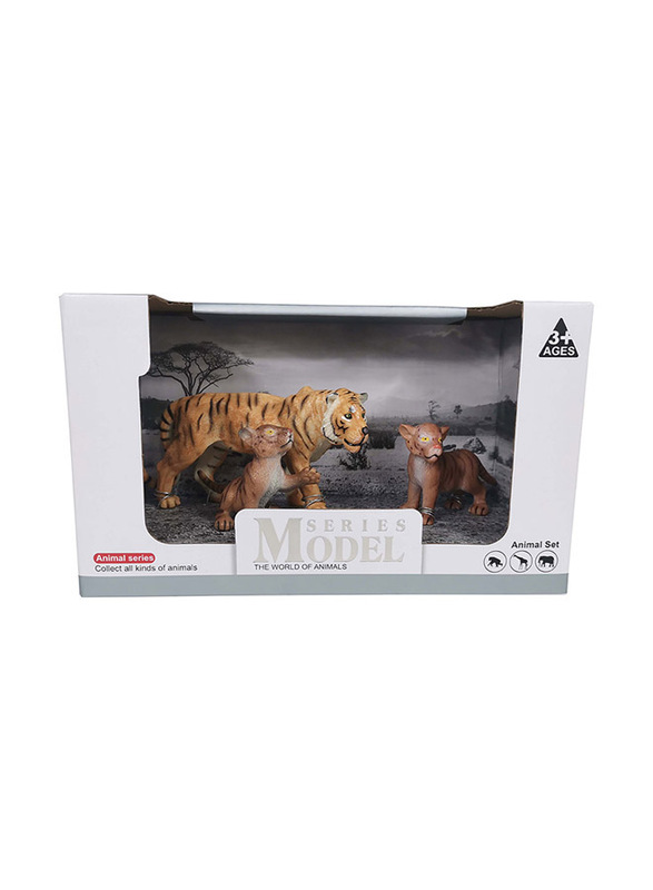 TTC Model Series Animal Figure Tiger, 3 Pieces, Ages 3+