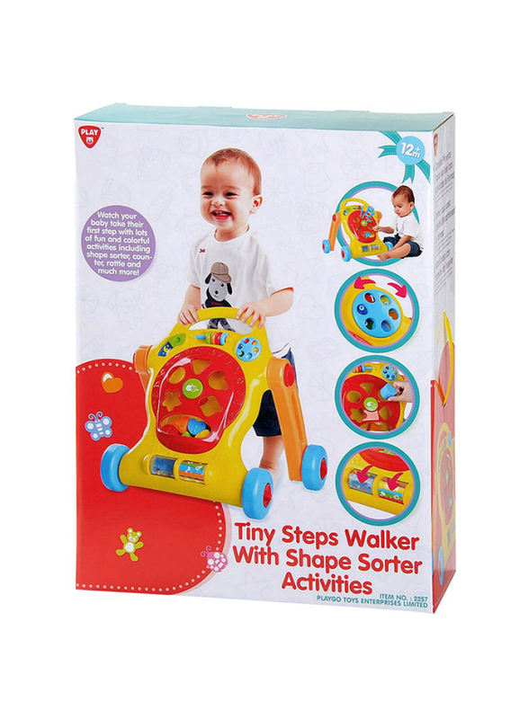 Playgo Tiny Steps Walker with Shape Sorter Activities, Ages 1+