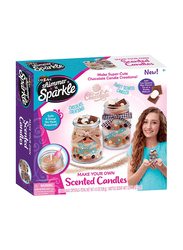 Shimmer & Sparkle Make Your Own Scented Candles-Chocolate, 4 Pieces, Ages 8+