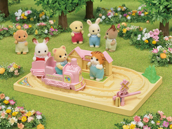 Sylvanian Family Aby Choo-Choo Train Set, Ages 3+, Multicolour