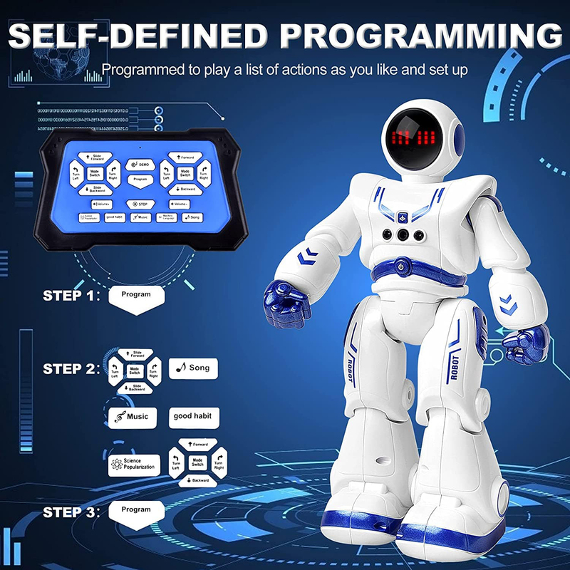 Hongrui Remote Controlled Self Defi ned Programming Robot, Ages 8+