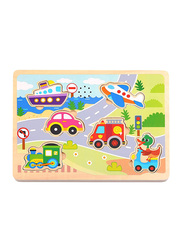 Tooky Toy Vehicle Sound Puzzle, 7 Pieces, Ages 3+