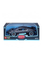 Bburago Bugatti Divo Diecast Model Car, Matte Grey/Blue