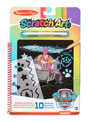 Melissa & Doug Paw Patrol Skye Scratch Art Pad, 11 Pieces, Ages 5+