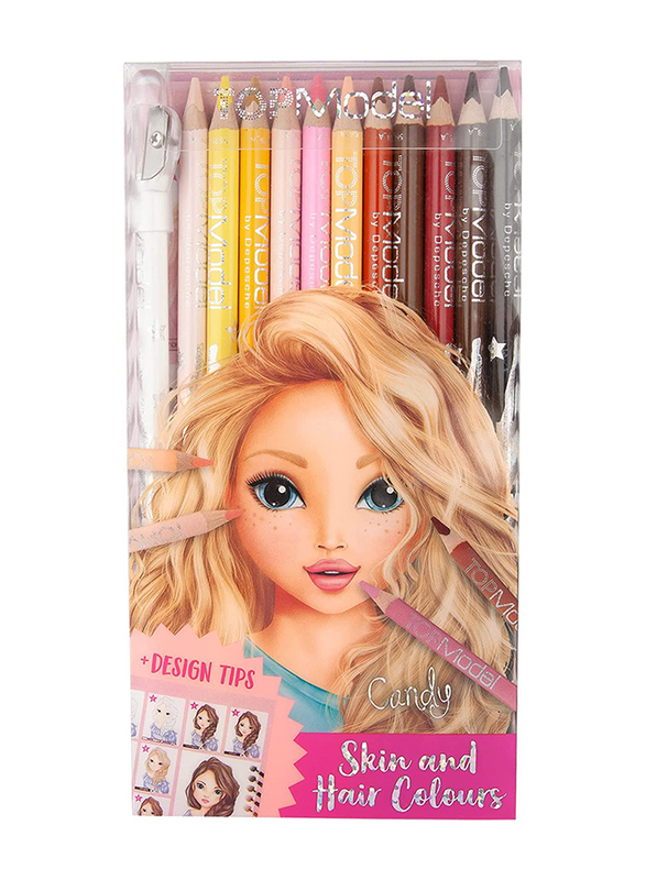 Top Model Skin And Hair Colours Pencil Set, Multicolour