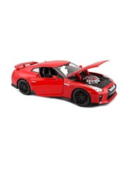 Bburago 1/24 Scale Nissan GT-R Metallic Diecast Car Model, For Ages 3+