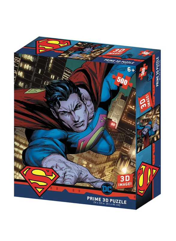 Prime 3D Puzzles 500-Piece Flying Superman Puzzle