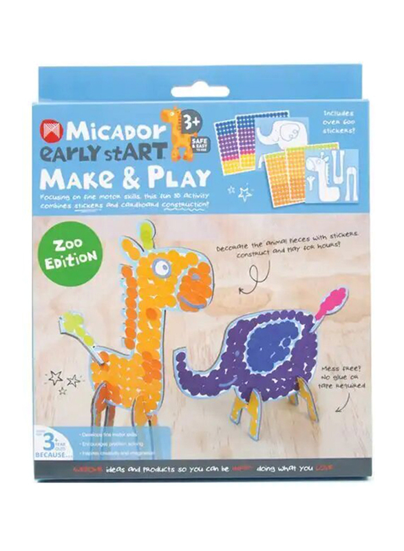 Micador Early Start Make & Play Zoo Edition, Ages 3+