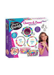 Crazart Shimmer 'N Sparkle Bead & Charm Bracelets, Ages 6+, Multicolour