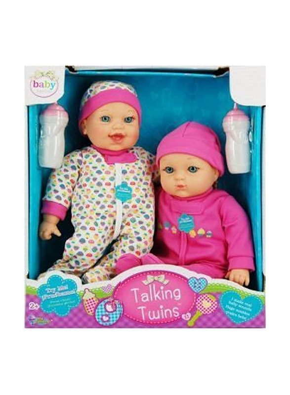 Baby Maziuna Talking Twins Doll Set, Ages 2+, Multicolour