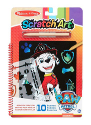 Melissa & Doug Paw Patrol Marshall Scratch Art Pad, 11 Pieces, Ages 5+