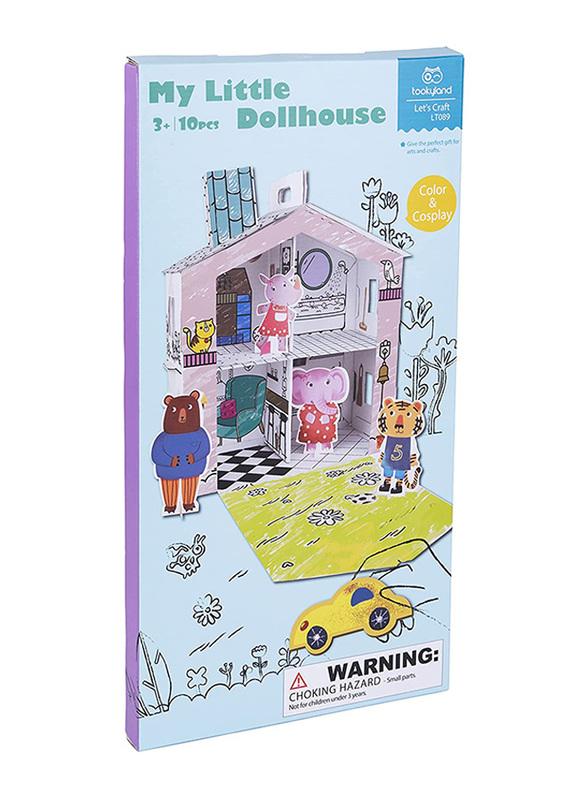 Tooky Land My Little Doll House, 10 Pieces, Ages 3+