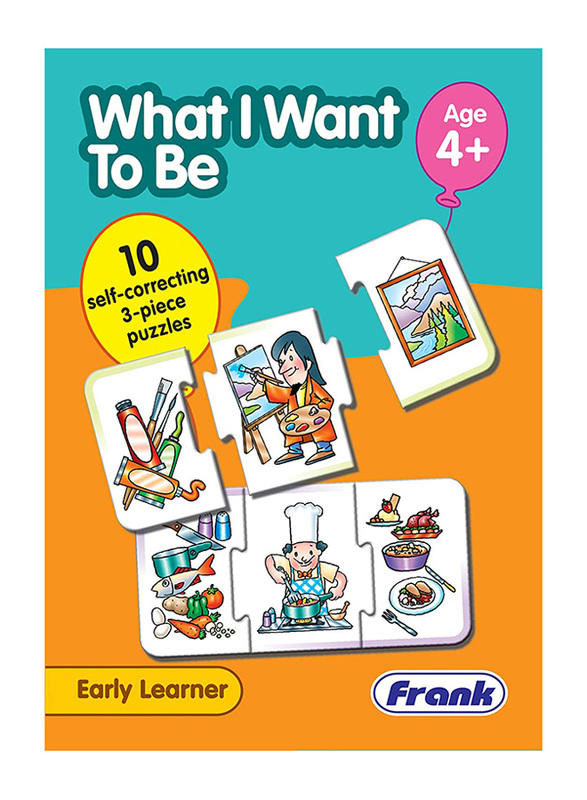 Frank What I Want To Be Learning and Educational Puzzle for Kids, 10 Pieces, Ages 4+