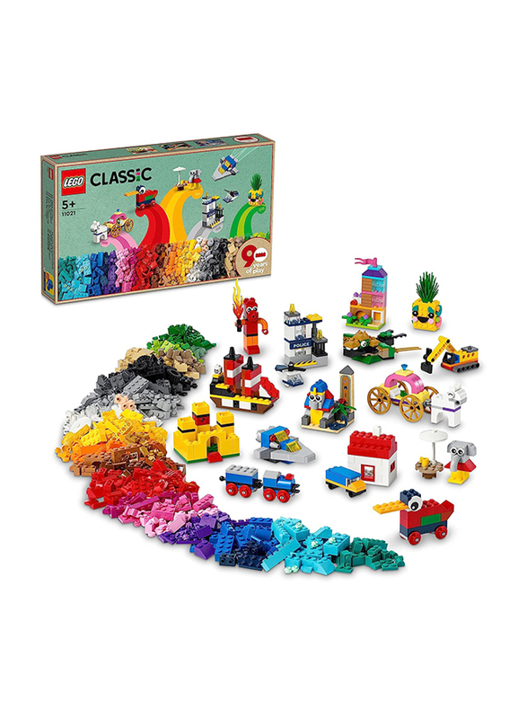 Lego Classic 90 Years of Play, 1100 Pieces, Ages 5+