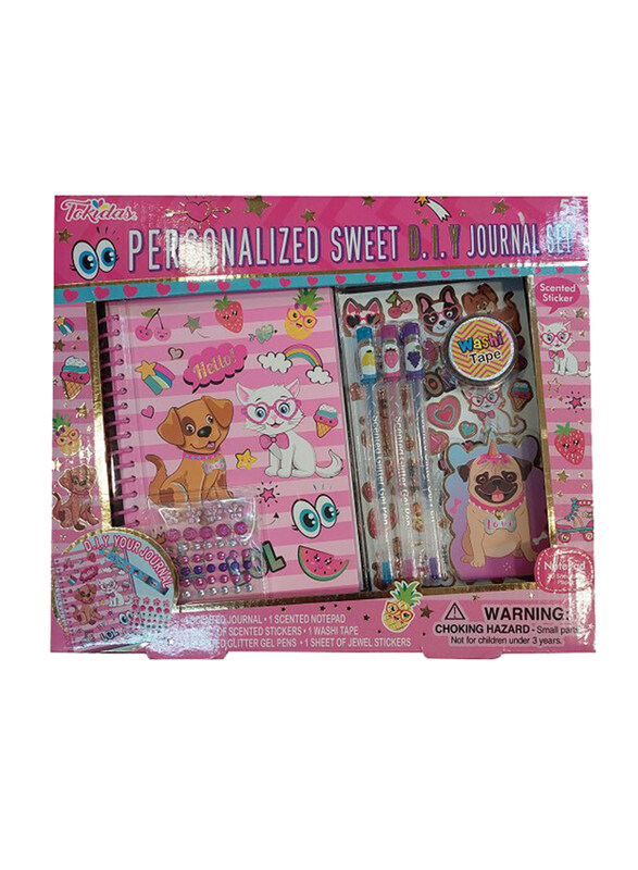 

Tokidas Personalized Sweet D.I.Y Journal Set, Ages 5+, Multicolour