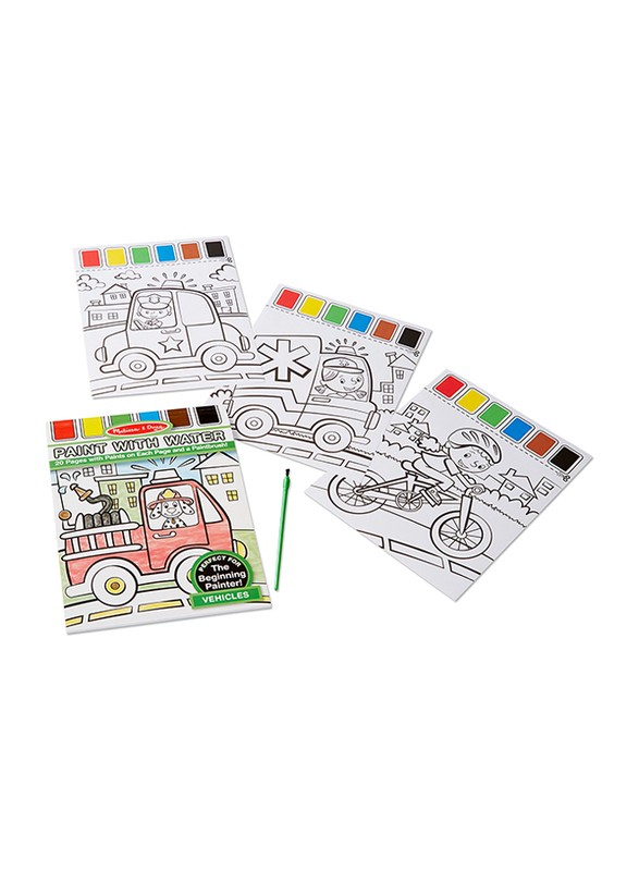 Melissa & Doug Paint with Water Vehicles, 1-Piece, Ages 3+