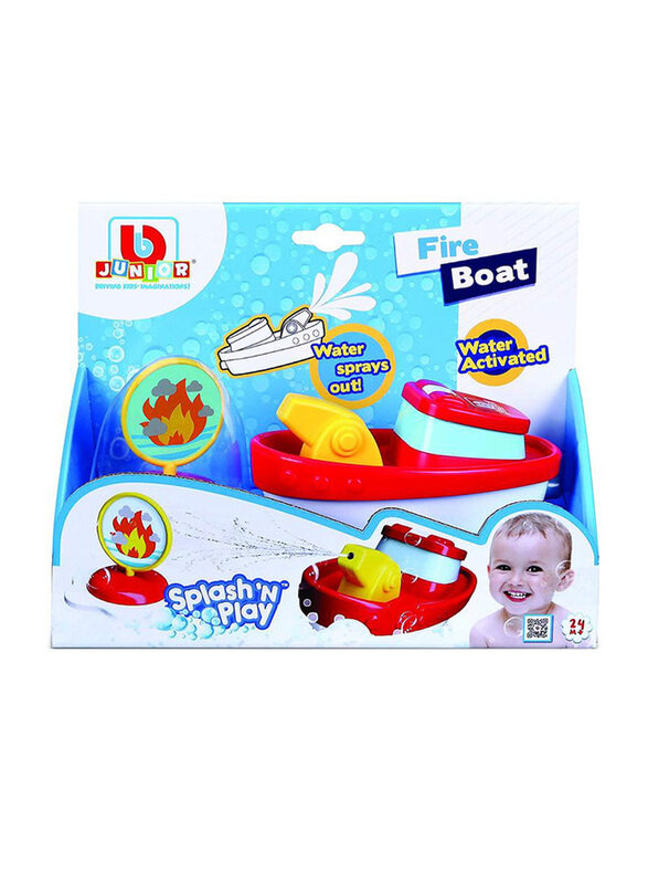 

BB Junior Splash N Play Fire Boat Inflatable Bath Toy, Multicolour