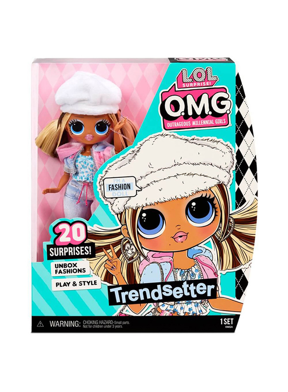 L.O.L. Surprise! OMG Trendsetter 10" Playset with 20 Surprises, For Ages, 4+ Years