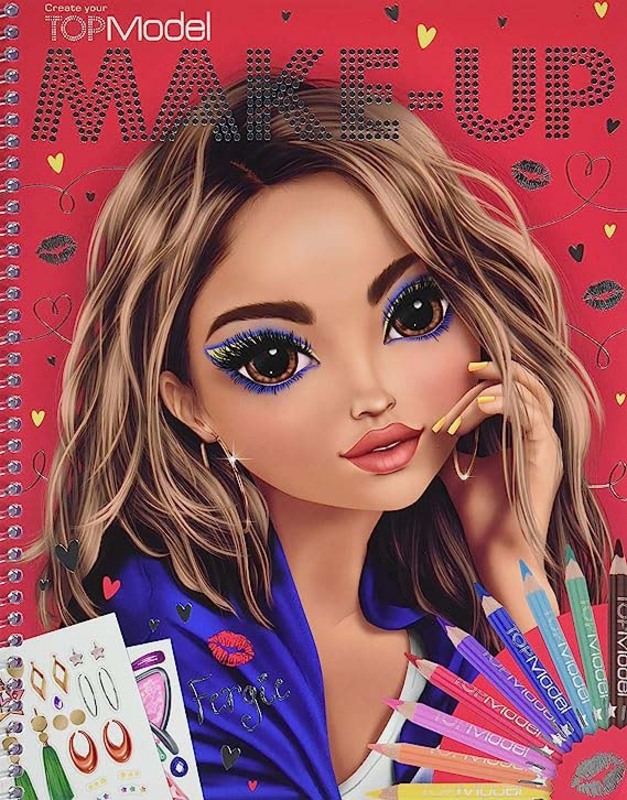 Top Model Make-Up Colouring Book, Drawing & Painting Supplies, Ages 3+