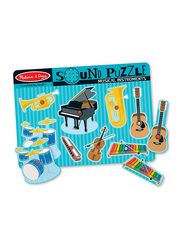 Melissa & Doug Musical Instruments Sound Puzzle Set for Kids, Ages 2+